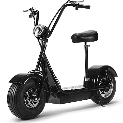 MotoTec Fatboy Electric Scooter 48v 800w -Fat Tire & Big Wheel-Scooter with...