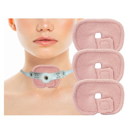 3 almohadillas reutilizables para tubo de traqueotomía, almohadillas de vendaje de traqueotomía, soporte para tubo de traqueotomía, suministros de tubo de traqueotomía, almohadillas de tráfico para