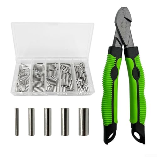 Zum Angeln Crimpzange mit Kupferrohr-Set für Angelausrüstung und 251-teilige Komponenten (Einloch-Kupferrohr) Zum Angeln Crimpzange mit Kupferrohr-Set für Angelausrüstung und 251-teilige Komponenten (Einloch-Kupferrohr)