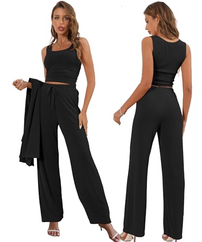 Image of 3 Piece Lounge Sets for Women Airport Travel Outfit