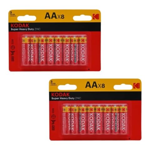 AA BATTERIES SUPER HEAVY DUTY ZINC POWER 1.5 V 16 Pack R6P Cover