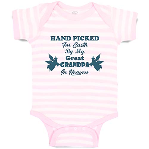 Image of Cute Rascals Custom Baby Bodysuit Hand Picked for Earth by My Great Grandpa in Heaven Funny Cotton