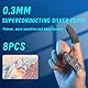 COYUN 8 Stück Fingerhüllen Gaming Finger Sleeves, Mobile Game Finger Sleeve Touchscreen Fingerhülse Finger Handschuhe Daumenhülsen Fingerabdeckung Anti-Schweiß Fingerlinge für Touchscreen Spiel Mobile