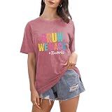 Welcome Back to School Shirt Women Bruh We Back Teachers T Shirt First Day of School Short Sleeve Tee Tops