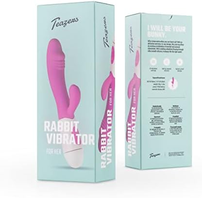 Teazers Realista Rabbit Vibrador – Vibrador Mujer – Estimulación Doble: Clítoris y Punto G – Perfecto como primer vibrador - Morado
