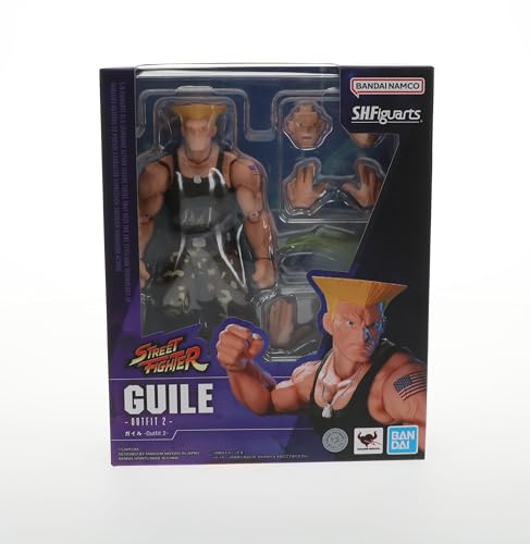 TAMASHII NATIONS - Street Fighter - Guile -Outfit 2-, Bandai Spirits S.H.Figuarts Action Figure, Guile (Outfit 2), 6.3 inches - Image 2