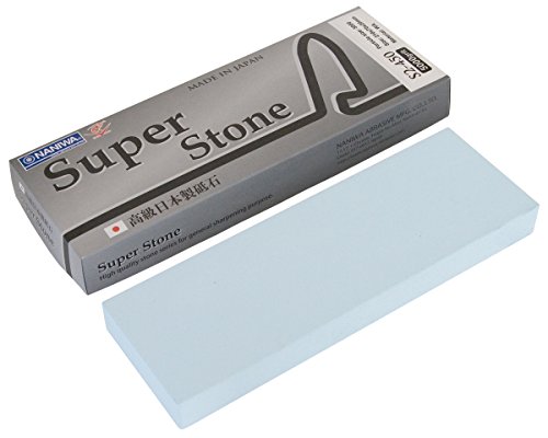 Sanelli Ambrogio, Naniwa Super Stone, Pierre Aiguiseur Professionnel, Grain #5000, Idéal pour la Finition des Couteaux pour Poisson Crus, Fruits de Mer,...