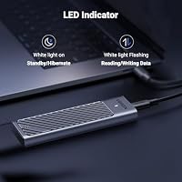 UGREEN 20Gbps NVME SATA SSD Gehäuse USB C 3.2 Gen 2x2, M.2 SSD Gehäuse für NVMe SSD und SATA von M-Key/ M+B Key in 2280/2242/2230/2260, kompatibel mit MacBook Pro M5 Pro/M5 Max, HP14pro, iPhone17, PS5 – Ansicht 7