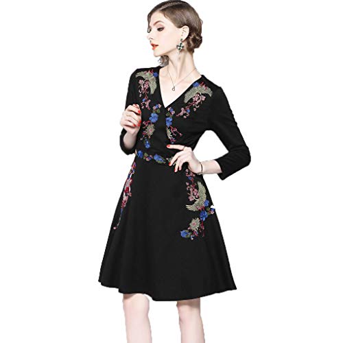 Robe de cocktail midi fleurie pour vos soirées d'été et cérémonies chics