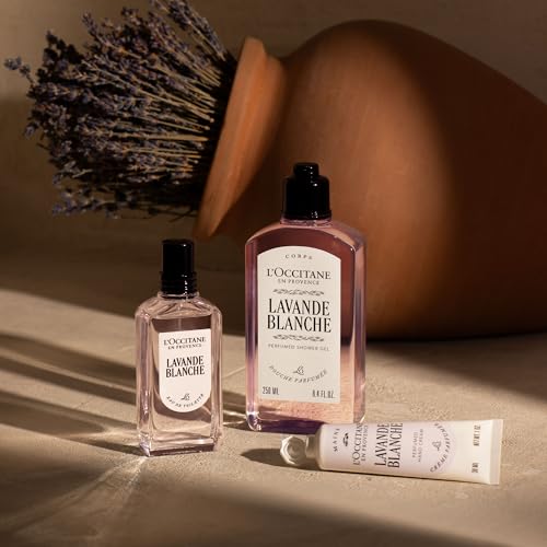 L'OCCITANE - Lavande Blanche (White Lavender) Shower Gel - 250 ml - Musky, fresh and delicate fragrance - Made in France - Image 3