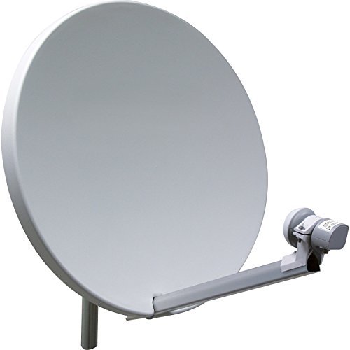 Parabole 60 cm Fibre SMC + Tête LNB Single (1 sortie) - Haute qualitée - Spéciale HDTV