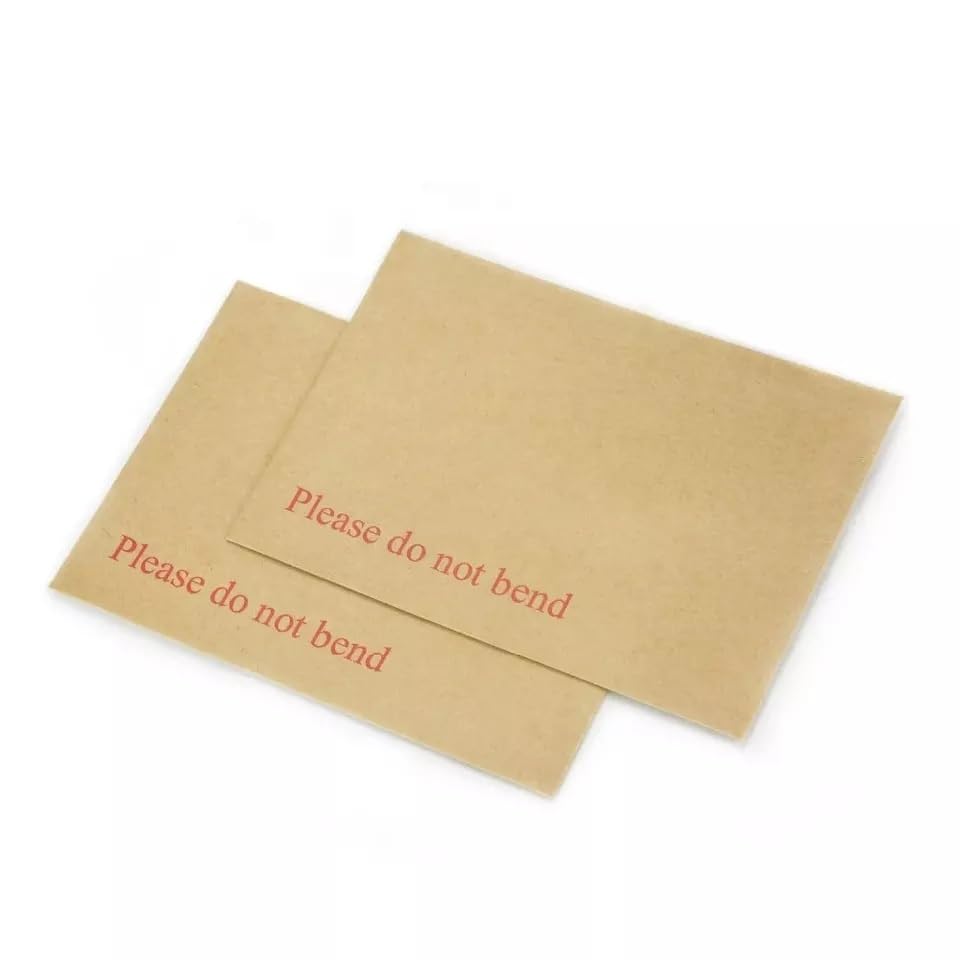 Please Do Not Bend Card Backed White Mailers | Hard Board Backed Envelopes | B4 / C4+ 352MM x 244MM (125)