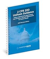 2 CFR 200 Uniform Guidance: 2020 Revisions Edition 1952374065 Book Cover