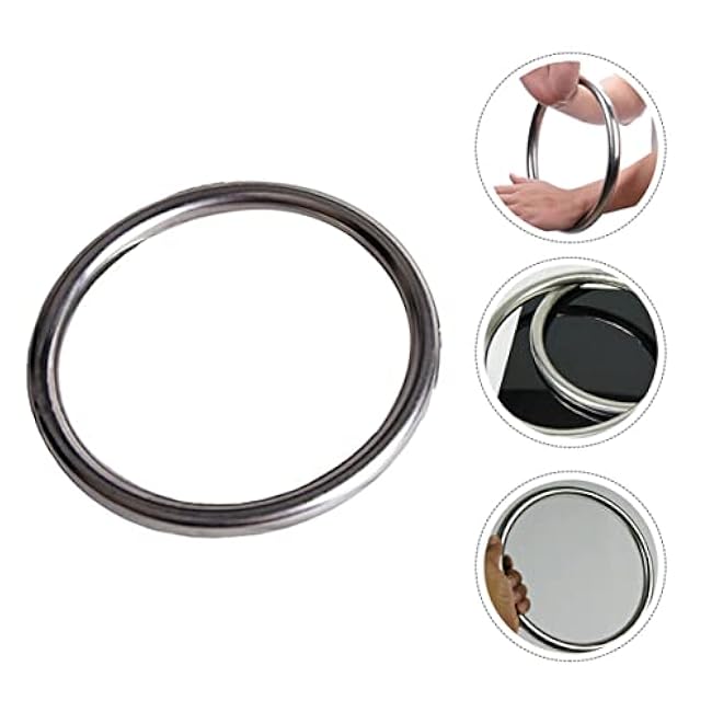 BESPORTBLE Wing Chun Training Rings - Stainless Steel Grip Strengtheners 8.66 Inch Diameter Ideal for Martial Arts Practice Home Use and Fitness