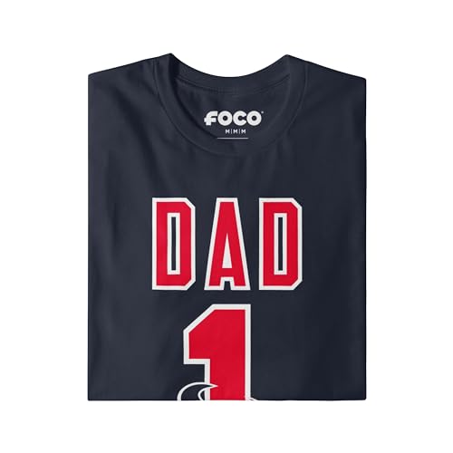 Image of FOCO NFL Mens NFL Team Logo Tee Shirt #1 Dad T-Shirt