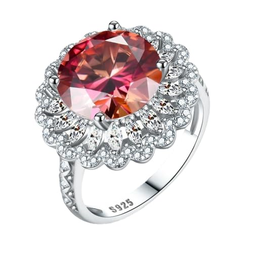 Bague en diamant moissanite blanc vvs1 avec alliances femme certificat