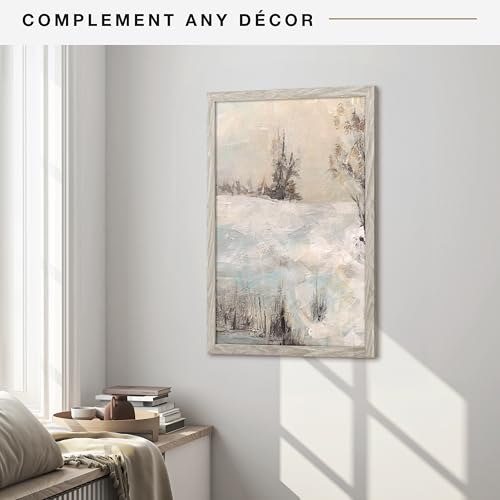 MCS Studio Gallery 19.75x27.5 Poster Frame Grey Woodgrain, Vertical & Horizontal Wall Hanging Large Picture Frame for Photos, Posters & Art Prints (1-Pack)