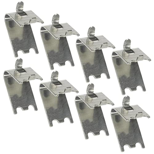 Tofficu 8piezas Clips De Soporte Inoxidable Para Estantes De Refrigerador Fijación Segura y Duradera Para Congeladores y Neveras