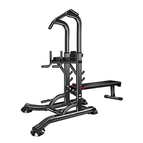 CHENNAO Dip Station Pull Up Bars Power Tower Multifunction Chip Up Bars Free Stand 8-Gears Height Ad CHENNAO Dip Station Pull Up Bars Power Tower Multifunction Chip Up Bars Free Stand 8-Gears Height Ad