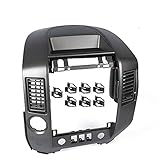 G-PLUS Dashboard Center Dash AC Bezel w/o Speaker Bezel, Compatible with Nissan Titan SE LE 2004-2006/Fit Nissan Armada SE LE 2005-2006,Gray Center Dash Radio Ac Bezel