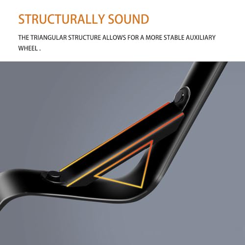 Image of Adjustable Training Wheels for Bike Fits 12 /14 /16 /18 /20 Inch Bikes Bicycle Training Wheels for Stabilizer Training, 1 Pair.(black)