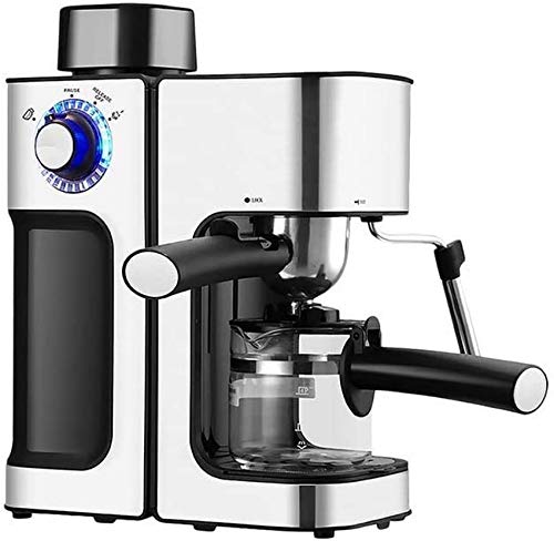 Espressomaschine mit Milchaufschäumer, Espressomaschine, Haushaltskaffeemaschine mit Milchdampfer, automatische Isolierung, 5-bar-Pumpe,