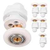 SEWOART 6 piezas Unidades Ruedas Mamparas Baño con Rodamiento Pequeño para Puertas Correderas de Ducha Deslizamiento Suave y Silencioso Repuestos Estables para Mampara Vidrio Baño