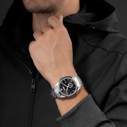 Image of Swiss Military HANOWA Lynx Black Round DIAL Analog Watch for Men SMWGH0000704