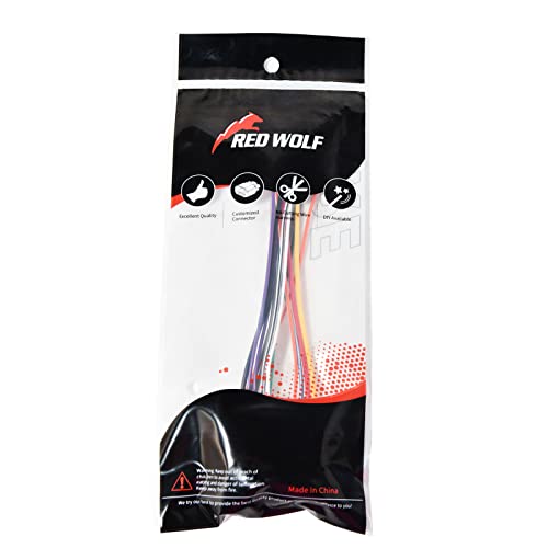 Red Wolf Radio Wiring Harness Antenna Adapter Connector Compatible With Dodge 2007-2011, Jeep 2008-2011, Chrysler 2008-2011Install Aftermarket Car Stereo Cd Player Wire Cable Plug #TOP5