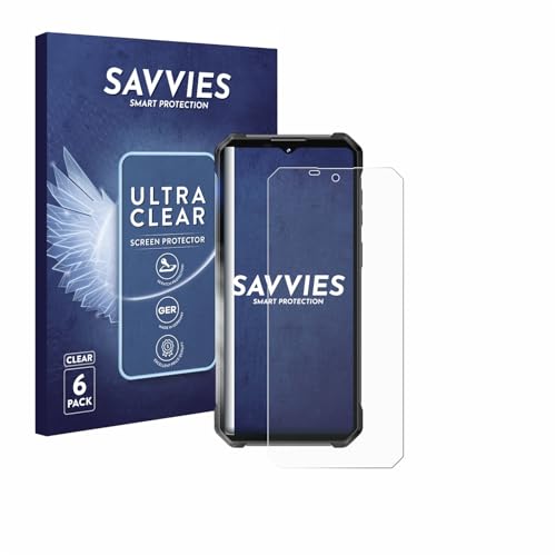 Savvies 6 Stück Schutzfolie für Oukitel WP53 Pro Bildschirmschutz-Folie Ultra-Transparent