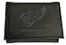 Team Sports America NHL Detroit Red Wings Black Wallet | Tri-Fold | Officially Licensed Stamped Logo | Made of Leather | Money and Card Organizer | Gift Box Included