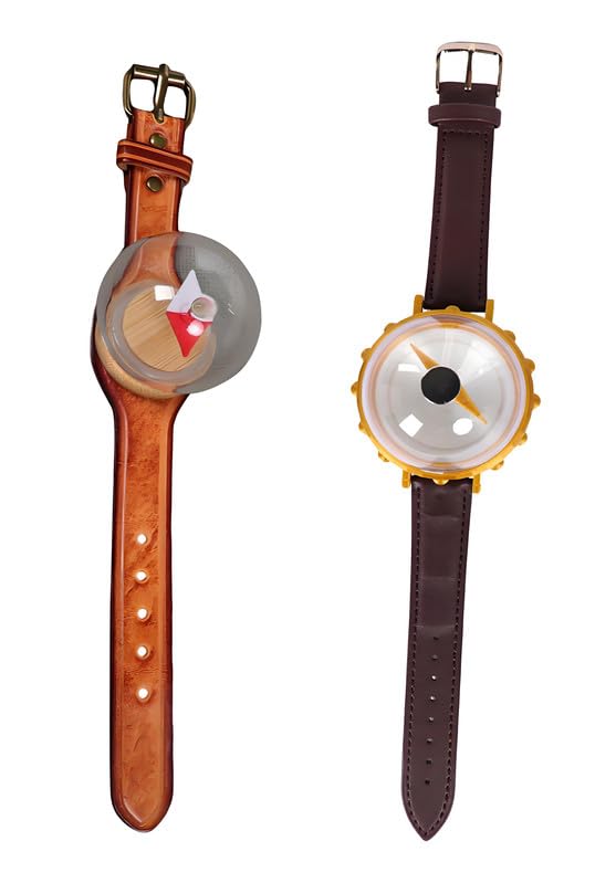Nami Cosplay Compass Nami Costume Accessories Watch Marine Compass Halloween Adults Outfits Props Brown