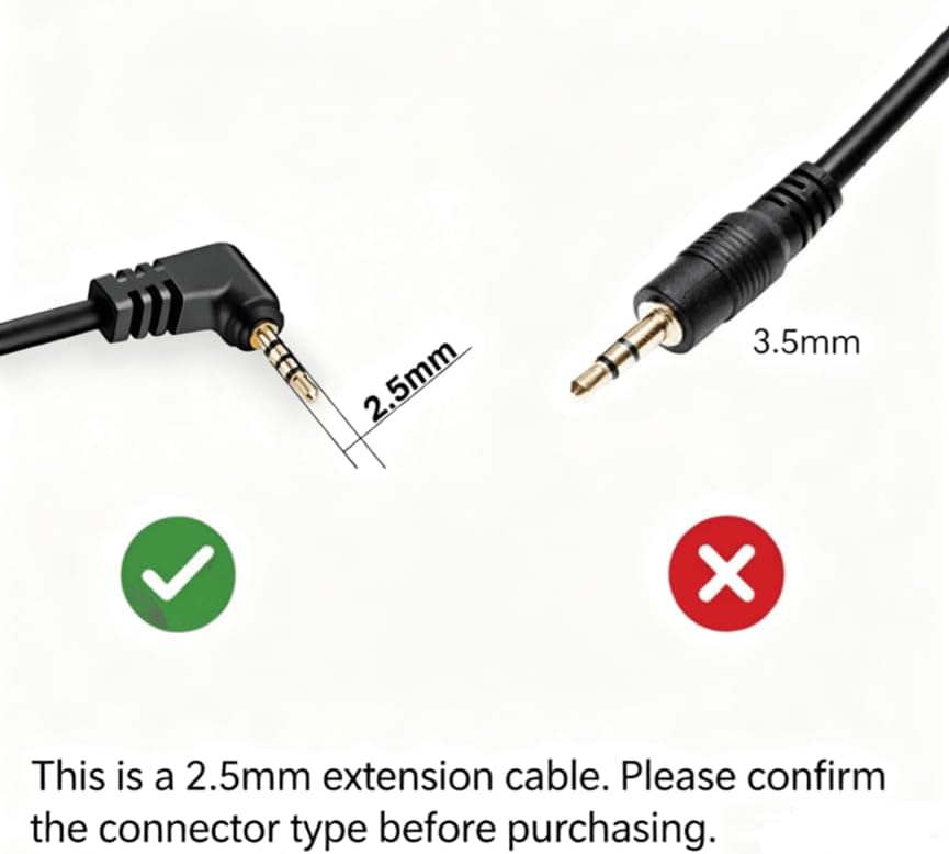 YQMAJIM 2.5mm Dash Cam Rear View Camera Extension Cable, (6Ft Thicker) 90 Degree Backup Camera Extension Cord, Mirror Cam Extension Adapter Wire Compatible with 4Pin and 5Pin Dashcam Reverse Cam