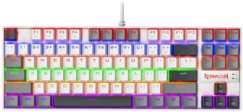 Redragon K552 Mechanical Gaming Keyboard, 87-Key Compact, LED Gam...