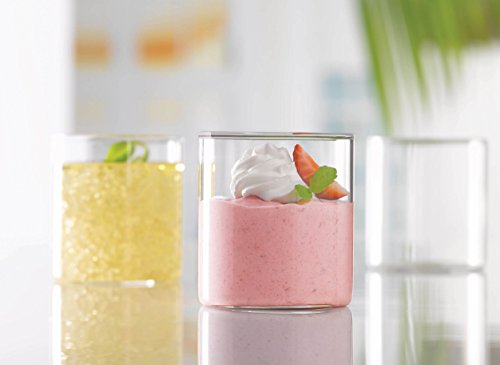 Image of Borosil Vision Glass Set, 295ml, Set of 6, Transparent & Vision Small Squat Glass, 205ml+ 20ml, Set of 6 Combo