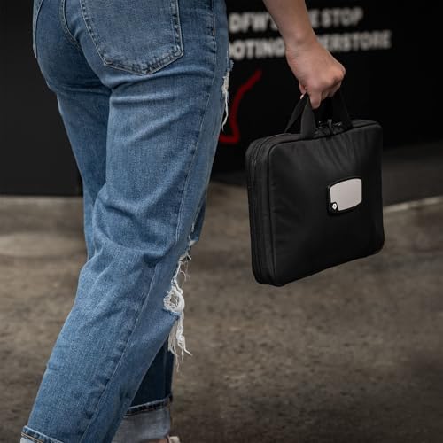 GRITR Handgun Sleeve w/ID Patch, Lockable Zippers & EVA Foam – Compact Pistol Pouch for Gun & Ammo Storage - Tactical Soft Gun Case for Shooting Gear by GRITR - Image 7