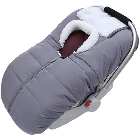 Fairy Baby Winter Car Seat Cover for Babies Carseat– Waterproof, Warm Car Seat Cover Baby – Universal Winter Cover for Back Seat, Infant Car Seat & Baby Carseat (Grey) Cover