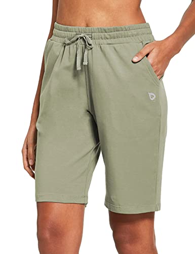 BALEAF Women's Cotton Bermuda Lounge Shorts #TOP4