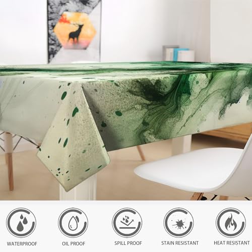 Nappe de table rectangulaire marbre graffiti 120x400 cm nappe épaisse - 6