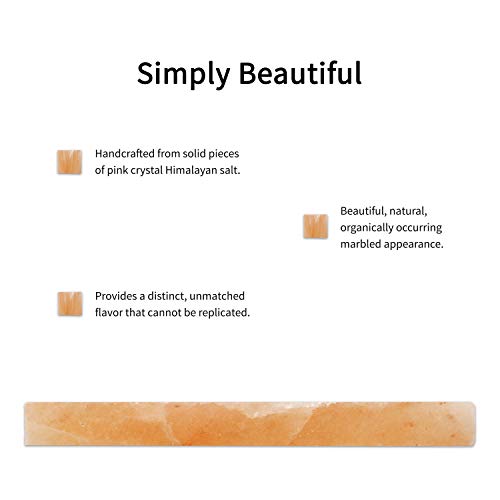 Umaid Himalayan Salt Block Cooking Plate 12X8X1.5 For Cooking, Grilling, Cutting And Serving, Food Grade Rock Salt Stone On Steel Tray With Recipe Pamphlet Unique Gifts For Men, Women, Fathers & Cooks #TOP7