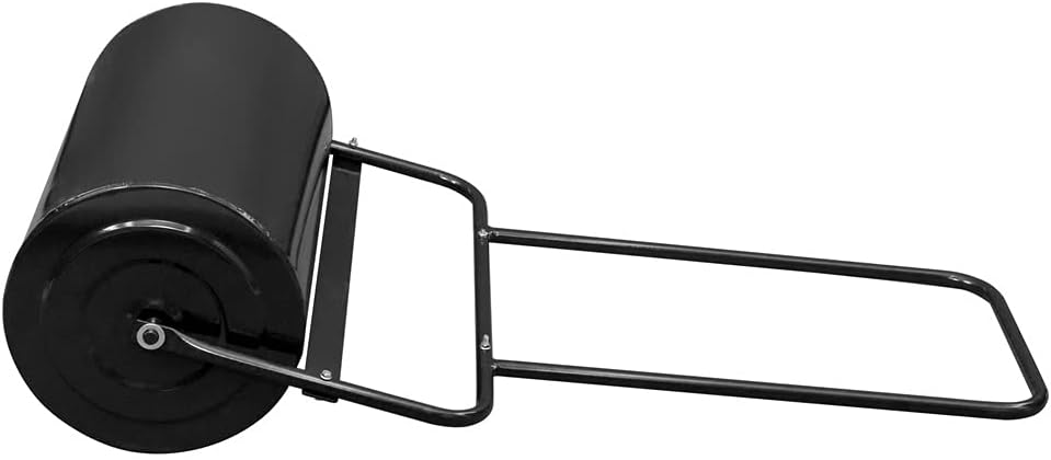 review NC 19.5in Lawn Roller Iron Cylindrical Black Outdoor Yard Tools for Flattening Uneven Ground Sod Easy Storage