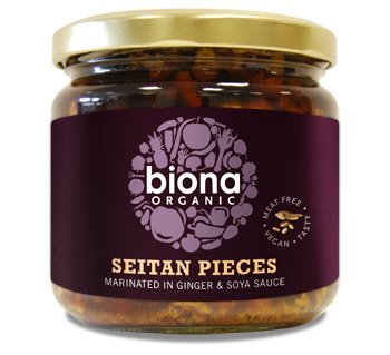 Biona Organic - Seitan Pieces (in Soya Sauce & Ginger) - 350g (Case of 6)