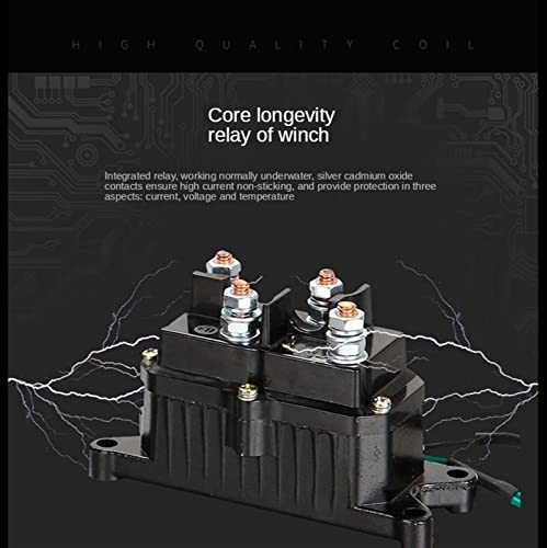 Image of / Electric Winch 3000lb Off-Road Heavy Truck Trailer 600kg 6M Steel Cable Electric Winch Kit (3000lb)