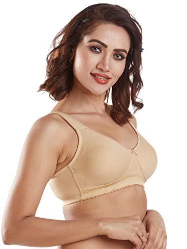 Image of SONARI Womens High Coverage Regular Bra | Poly Cotton Fabric, Non Padded, Non Wired, Comfort Bra | Adjustable and Wide Shoulder Straps, U Back Design with Hook & Eye Closure - Lavish