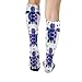 Meaudiwes Fashion Dress Decor Socks, Soft Travel Knee High Stockings, Sport Baseball Compression Socks For Women Men Vintage Sea Turtle
