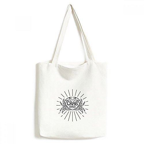 Sac fourre-tout crabe sketch lavable grand cabas de transport marin