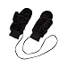 Produktbild BAONUANM Damenhandschuhe,1 Paar Design Solid Black Color Winter Handschuhe Für Frauen Damen Mädchen Dick Warm Outdoor Handschuhe Handschuhe Weiblich Plus Plüsch Handschuhe