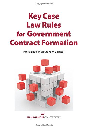 Buy Key Case Law Rules for Government Contract Formation — BookShops.in