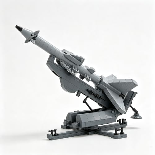 ASUIU S-75 Surface-to-Air Missile Building Block Toy Adjustable Lift Military S75 Sam Missile Bricks Model Set Gift 386pcs — view 7