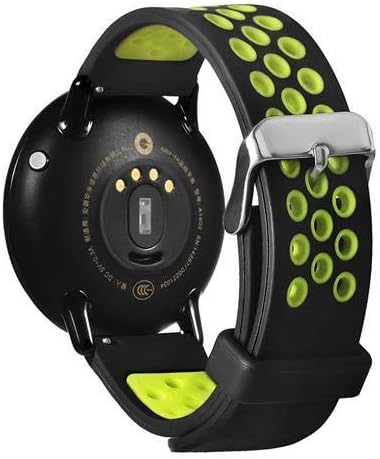 Dual Color with Hole Replacement Band for Xiaomi HUAMI AMAZFIT Pace Smart Sports Watch - Black & GReeN